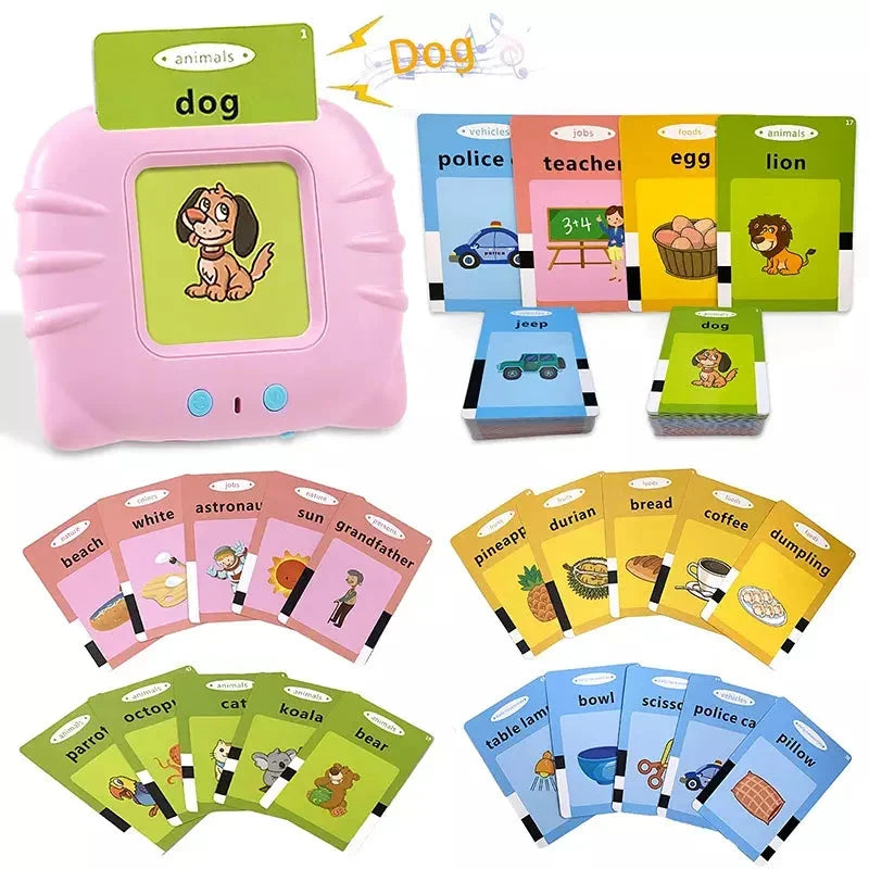 Card Kids Criativae - Tarjetas Parlantes Educativas - 224 Palabras en Inglés
